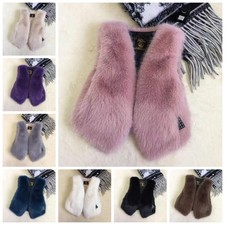 Women Faux Fur Waistcoat Vest