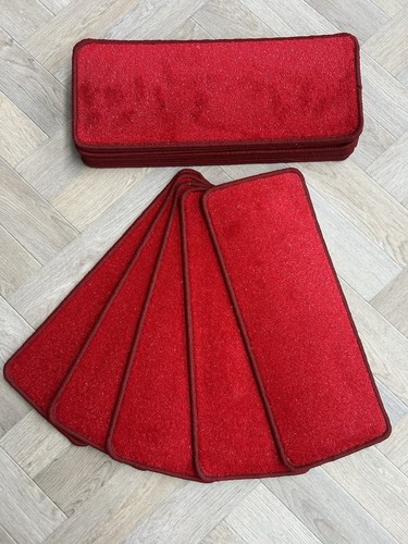 Red glitter stair pads - glitter,