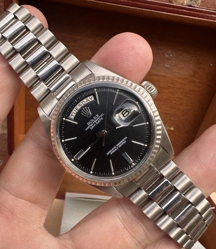Rolex 1803 white gold day - rolex, day-date