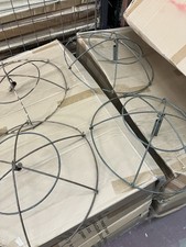 British Army Camo Netting Mushroom Support Metal Basket Ideal For Upcycling