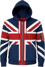 UK Flag Men Biker Vintage