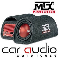 MTX TR8PT Terminator 360W 8" Active Sub Subwoofer Enclosure Box Car Bass Tube