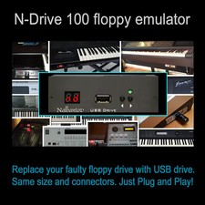USB Floppy Drive Emulator N-drive 100 for E-mu Emulator III + OS Emu Emulator 3