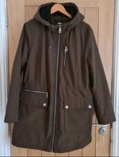 Womens Dkny Coat Brown/ Olive