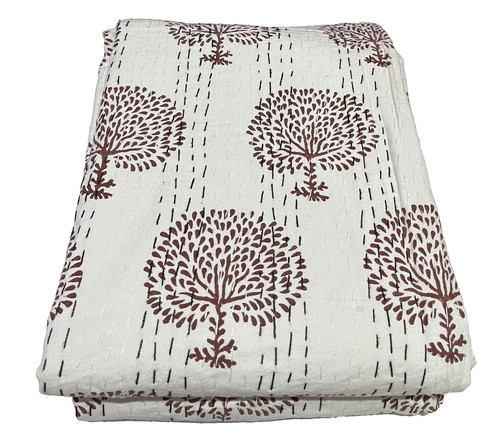 Indian kantha quilt - indian,