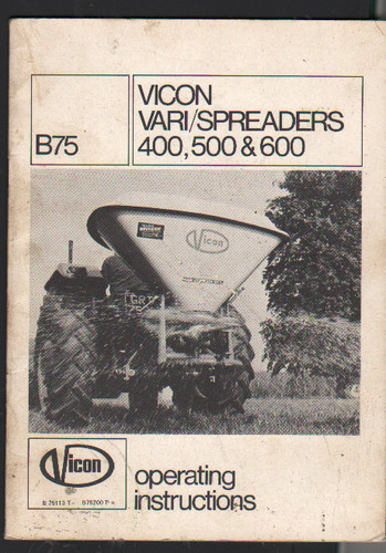 Original vicon vari spreader - vicon,