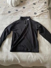 Men’s Footjoy 1/4 Zip Golf Pullover Black - Size Large