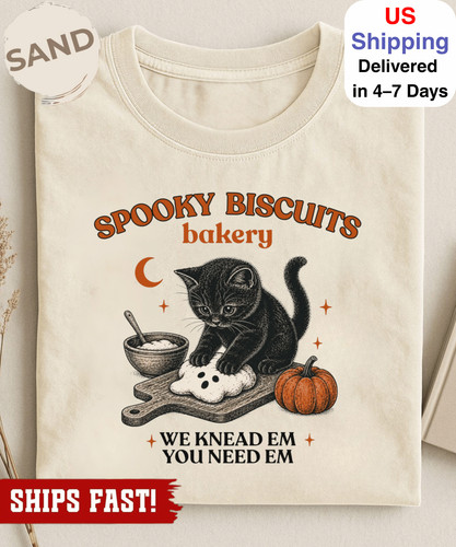 Kitty biscuits shirt spooky - biscuits,
