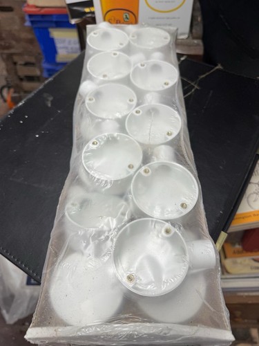 20mm conduit end boxes white - boxes,