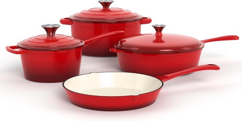 Enameled cast iron cookware - iron,