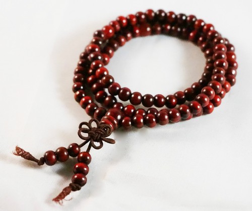 6mm tibetan 108 - 108, red