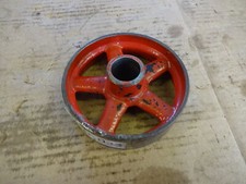 Pulley; flat 100mm diameter x 28mm wide x 22mm bore cast iron