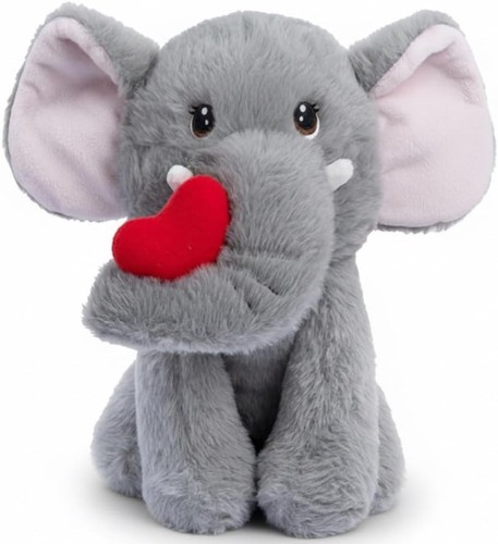 Elephant with heart - with, plush