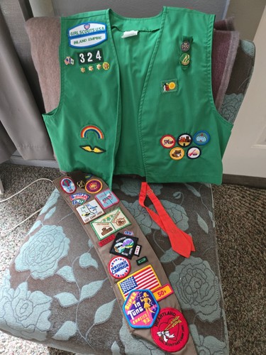Vintage girl scouts vest - scouts,