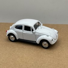 White Volkswagen Beetle Welly No. 2343 Diecast Car Model Combi P&P: