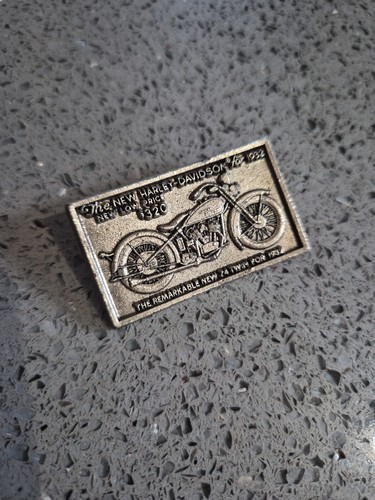 Vintage brass harley davidson - vintage, harley-davidson