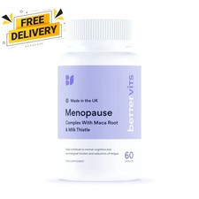 Bettervits Menopause Complex With Maca Root & Milk Thistle. 60 Capsules