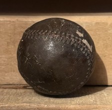 Vintage Extremely Aged Brown Leather Cricket Ball #OTR03