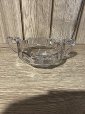 Vintage Sweet Dish Glass With Handles Collectable Preowned 