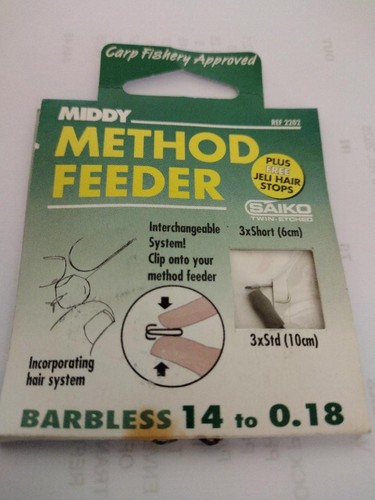 Middy method feeder barbless - middy,