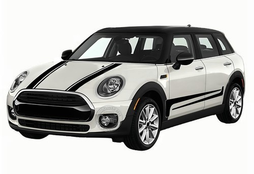 Car hood side sticker - car, mini