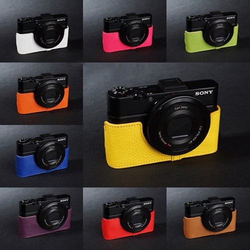 Real leather half - real, camera