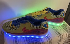 Light Up LED Flashing Trainers USB Charger Included