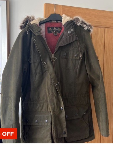 Ladies green barbour wax - ladies,