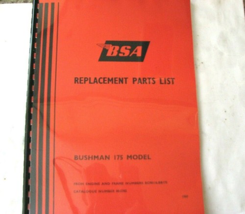 Bsa bushman 175 bb175 - bushman, bb175,