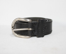 Mens Leather Belt 51-52" Black
