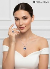 Blue Sapphire White Gold