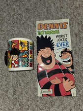 Dennis The Menace Bundle - Vintage 1994 Mug And Worst Jokes Ever Book