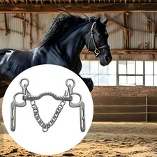 Horse Snaffle Bit Stallion Training Bit Wear Resistant Lightweight Sturdy Easy