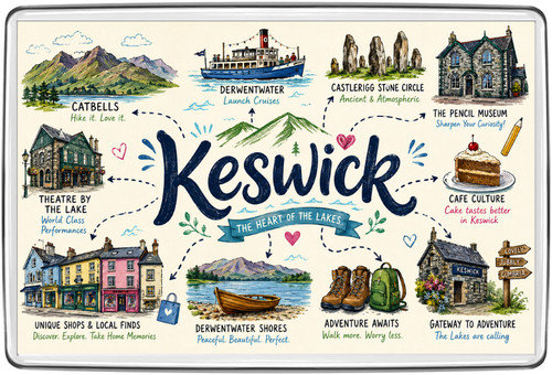 Keswick fridge magnet travel - magnet,