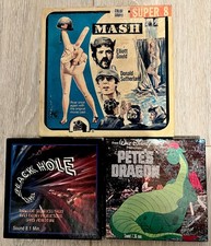 Collection of Super 8 Sound Movies: Mash, Black Hole & Petes Dragon. Untested