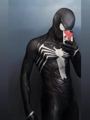 Cosplay black venom jumpsuit - cosplay,
