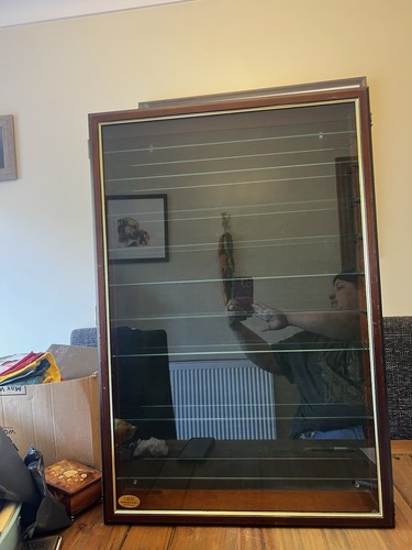 Wooden display cabinet with - wooden,