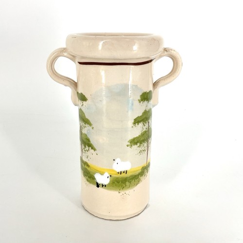 Lamas italian pottery vase - italian,