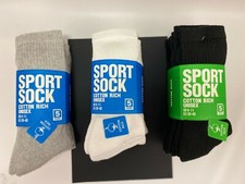 5-20 Pairs Mens Cotton Rich Thick Warm Cushion Sole Sport Work Socks  Size 6-11