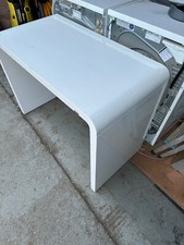 Dwell Hudson White Office Desk w100 d51 h74cm gloss