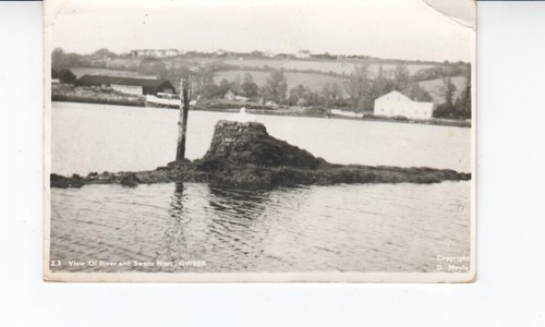 Postcard view river and - of,