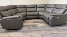 Dfs Grey Leather U Shape
