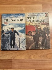 Vintage Ladybird Books Easy Reading - People At Work - The Sailor & The Fireman