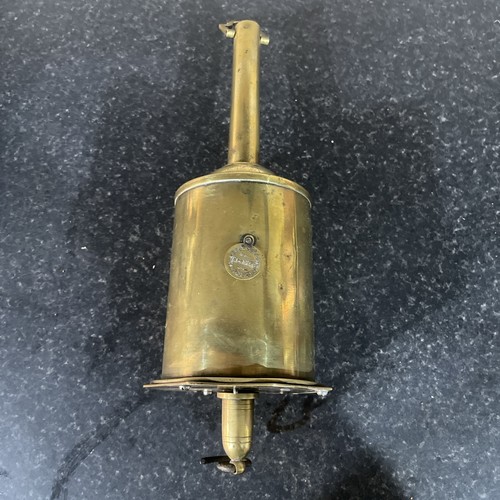 Antique brass bottle - brass,