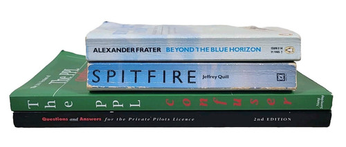 Vintage aviation books - books, x4