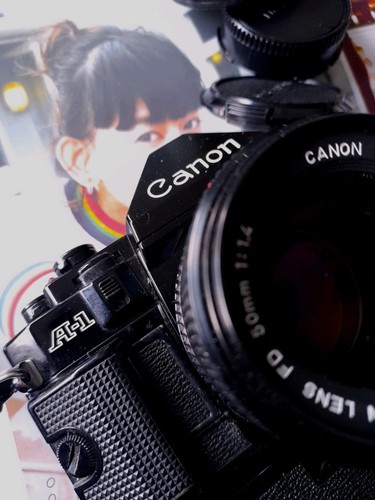 Canon 35mm film camera - a1,