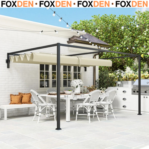3x4m lean pergola with - to,
