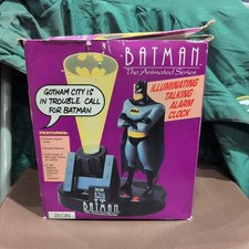 Zeon Batman the animated series Illuminating Talking Alarm Clock Working 