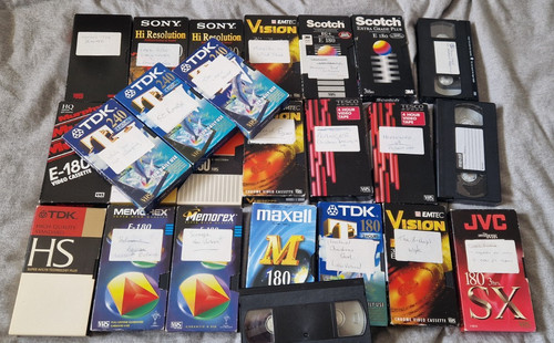 Vhs tapes cassettes joblot - vhs,