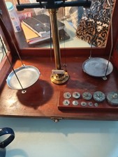 Antique Authentic Original OERTLING SCIENTIFIC SCALES Complete Minus One Foot